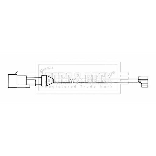 Borg & Beck Brake Pad Wear Sensor Front BWL33080