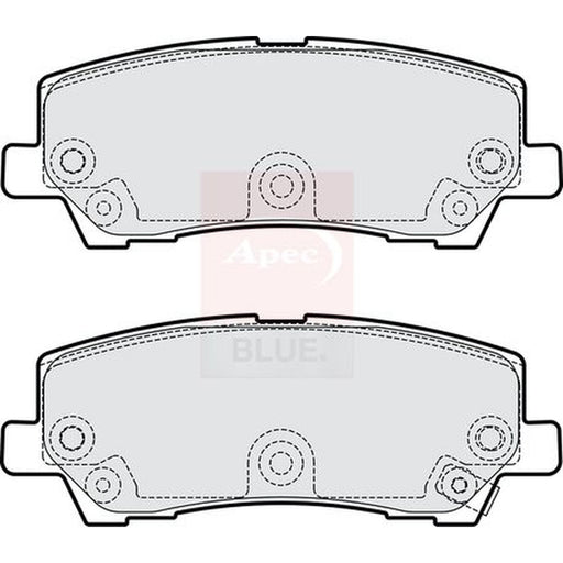 Apec Rear Brake Pad Set fits Ford Usa Mustang 2010 on 5.0