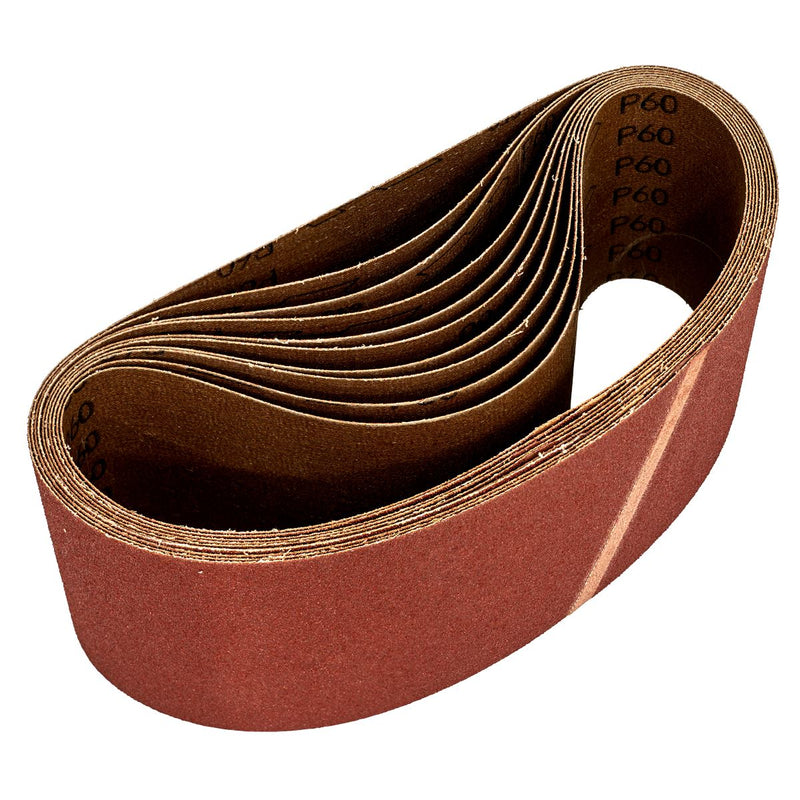 Sealey Sanding Belt 100 x 620mm 60Grit Pack of 10 WSB6260 Sealey - Dynamic Drive