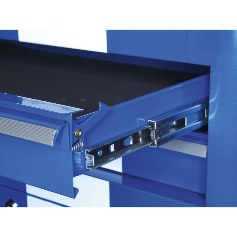 Sealey Rollcab 4 Drawer Retro Style Blue with White Stripes AP28204BWS Sealey - Dynamic Drive
