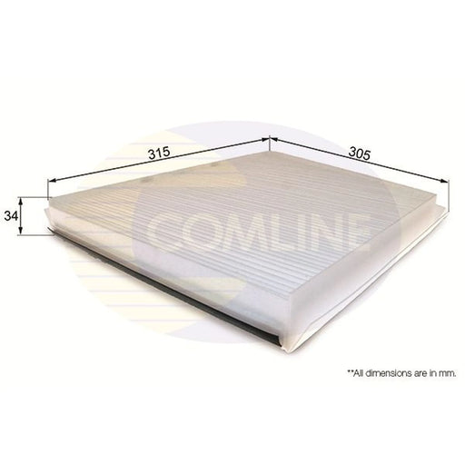Comline Cabin Air Filter (Pollen Filter) fits Mercedes-Benz Cls 2004-2010