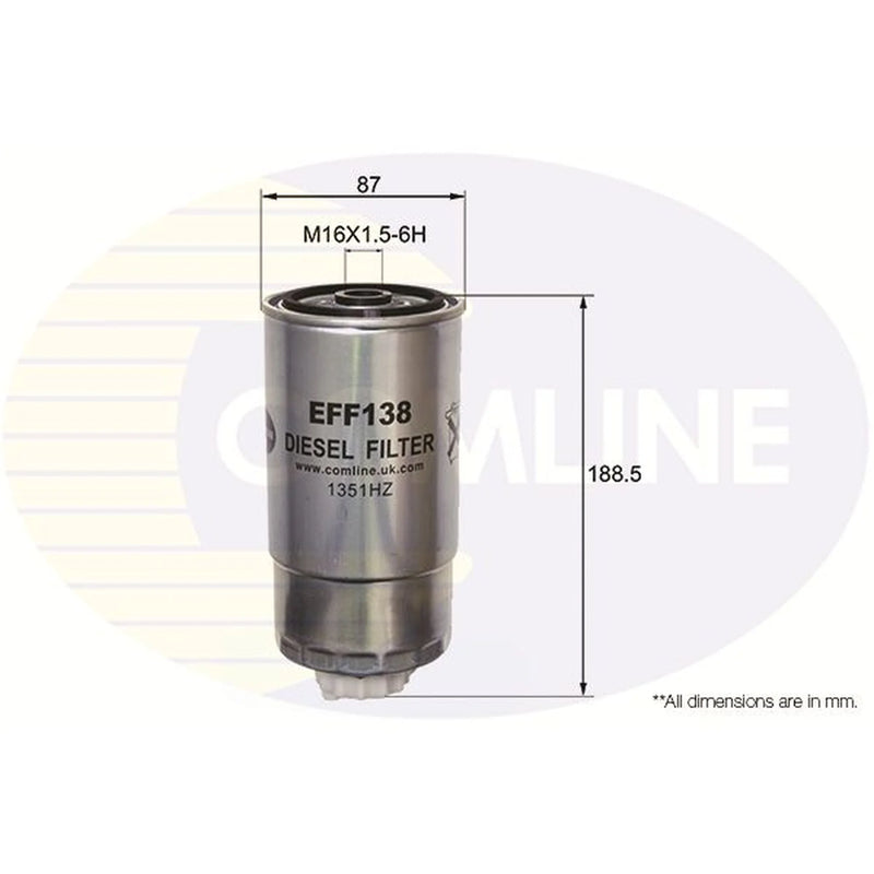 Comline Fuel Filter Element fits Iveco Daily III 1999-2007