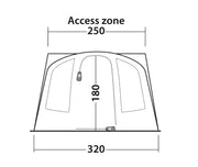 Outwell San Diego Driveaway Awning Grey Outwell - Dynamic Drive