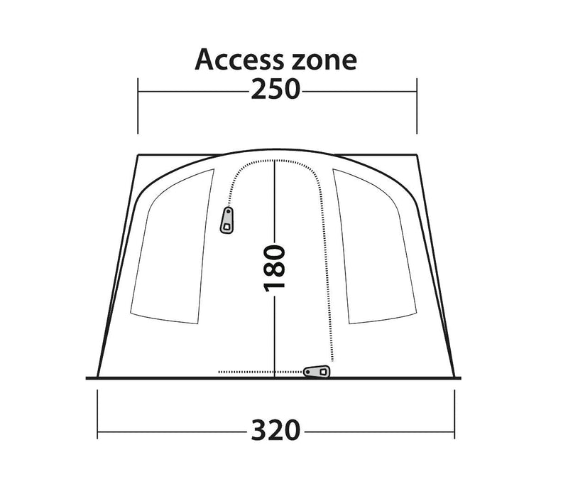 Outwell San Diego Driveaway Awning Grey Outwell - Dynamic Drive