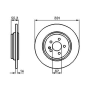 Bosch Front & Rear Brake Discs & Pads fits Mercedes-Benz M-Class 1998-2005