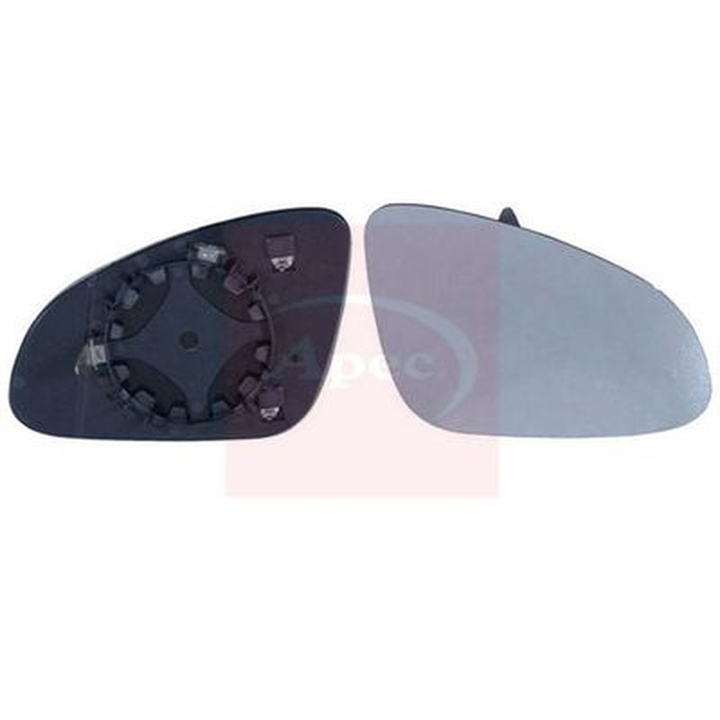 Apec Exterior Wing Mirror Glass Right fits Opel Adam 2012-2019 1.0 1.2 1.4