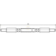 NAPA Brake Hydraulic Hose Line Front fits Land Rover 110/127 1983-1990 2.3 2.5