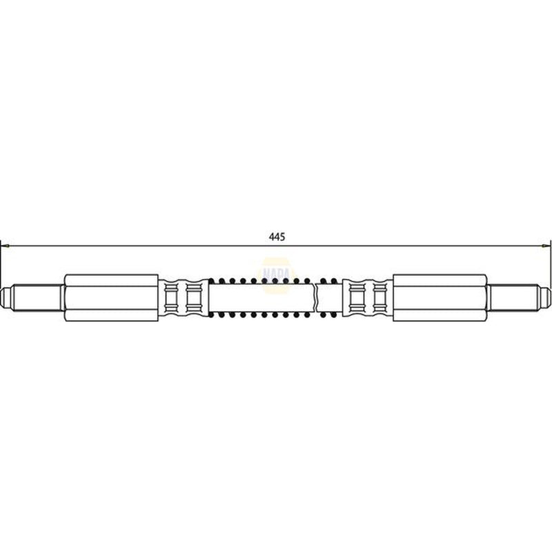 NAPA Brake Hydraulic Hose Line Front fits Land Rover 110/127 1983-1990 2.3 2.5