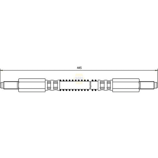 NAPA Brake Hydraulic Hose Line Front fits Land Rover 110/127 1983-1990 2.3 2.5