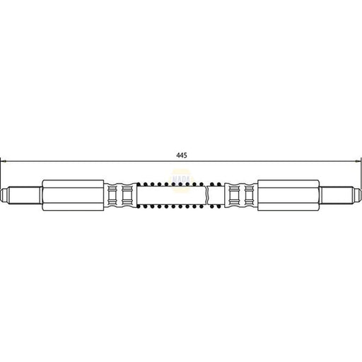 NAPA Brake Hydraulic Hose Line Front NBH1097