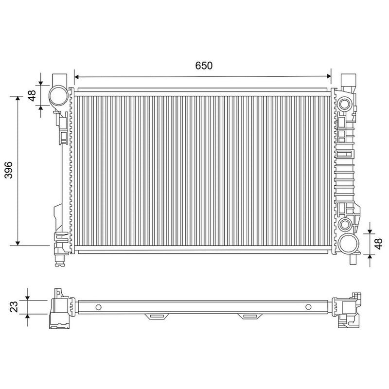 Valeo Engine Radiator 734896