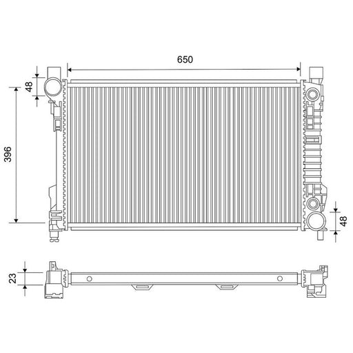 Valeo Engine Radiator 734896