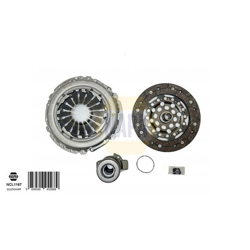 NAPA Clutch Kit Set 3pc fits Opel Combo Box Body/Mpv 2005-2012 1.3