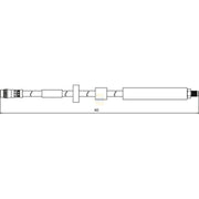 NAPA Brake Hydraulic Hose Line Front fits Peugeot 3008 I 2009-2016 1.6 2.0