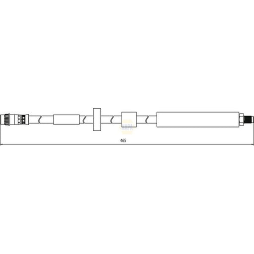 NAPA Brake Hydraulic Hose Line Front NBH1206