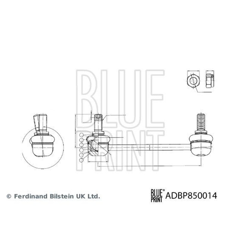 Blue Print Stabiliser Bar Link Coupling Rod Front Right
