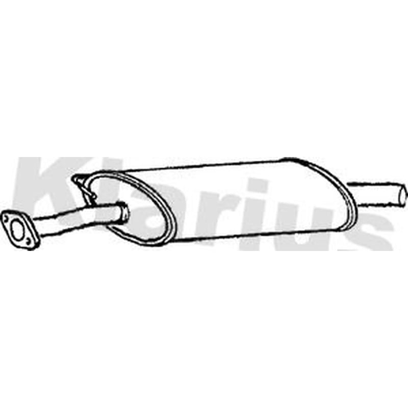 Klarius Box With Centre Pipe Centre fits Ford Transit 1994-2000 2.0