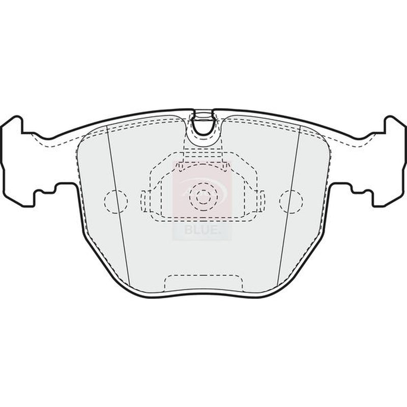 Apec Front Brake Pad Set fits BMW 5 1996-2004
