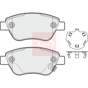 Apec Front Brake Pad Set fits Opel Adam 2012-2019 1.0 1.2 1.4