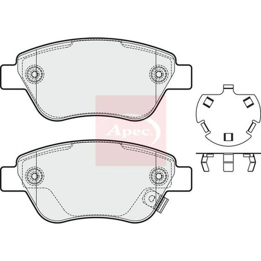 Apec Front Brake Pad Set PAD2002