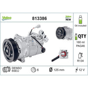 Valeo Air Conditioning Compressor 813386