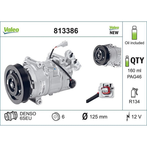 Valeo Air Conditioning Compressor 813386