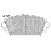 Key Parts 4 x Front Brake Pad Set fits Nissan Almera Tino 2000-2006 2.0 2.2