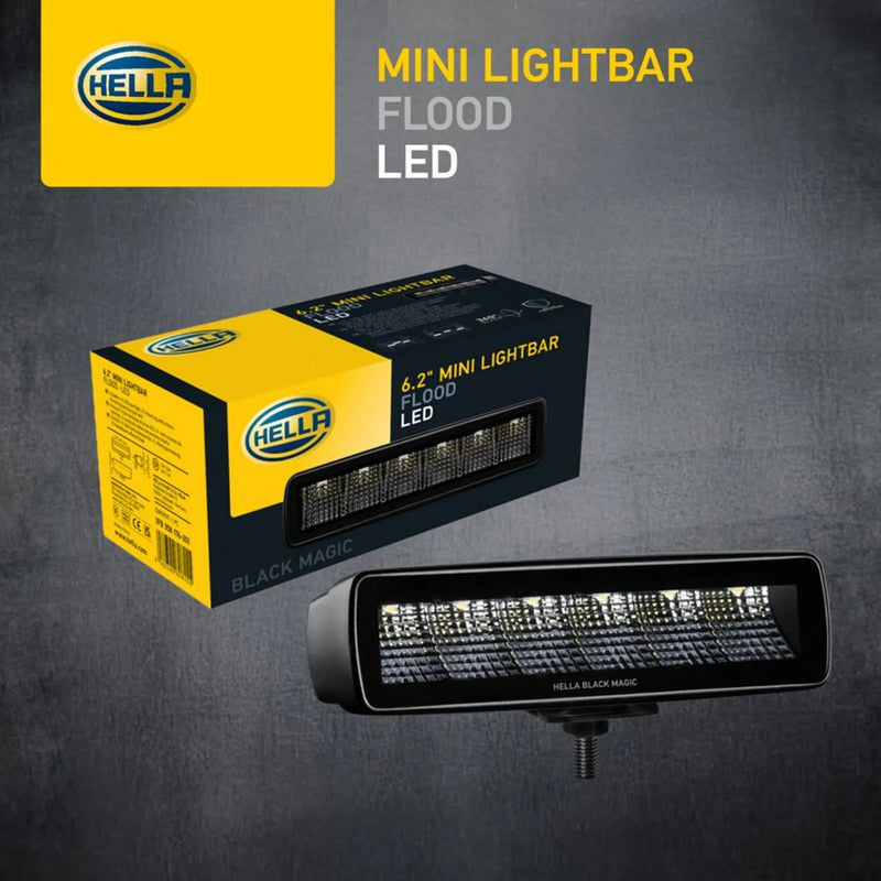 Hella Led Mini Lightbar 6.2Inch Flood 1FB 1FB 358 176-201 1FB 358 176-201