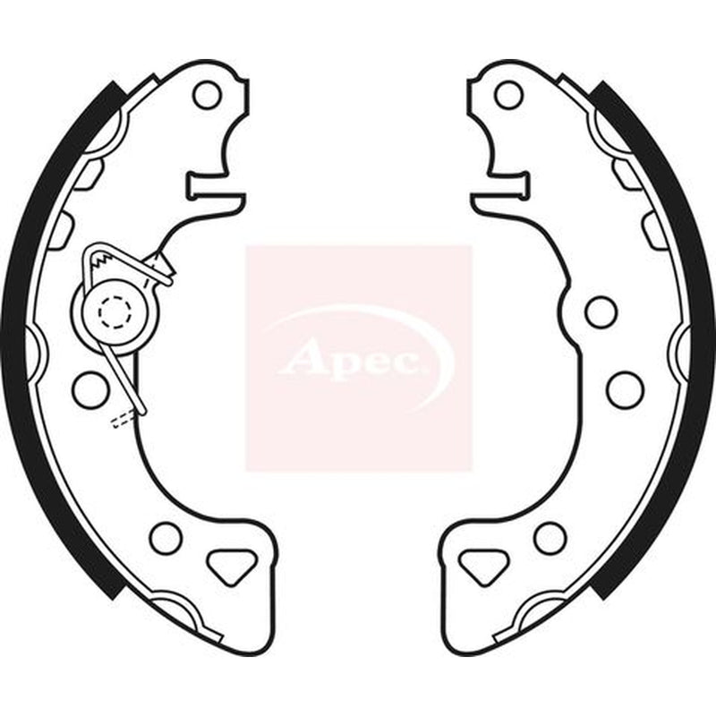 Apec Brake Shoe Set Axle Kit fits Citroën Ax 1986-1998