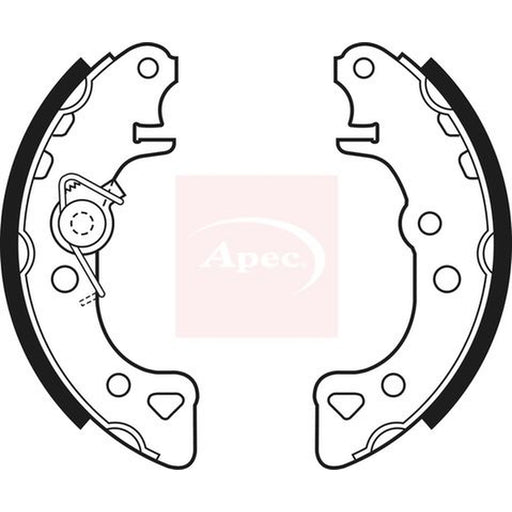Apec Brake Shoe Set Axle Kit fits Citroën Ax 1986-1998