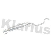 Klarius Box With Centre Pipe Centre fits Opel Zafira A 1999-2005 1.6 1.8