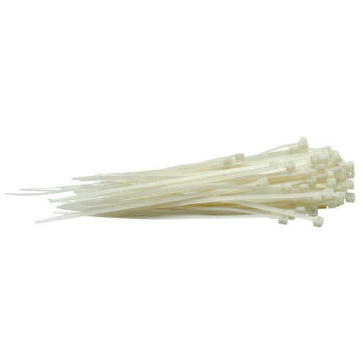Draper Cable Ties, 3.6 x 150mm, White (Pack of 100) 70392 Draper - Dynamic Drive