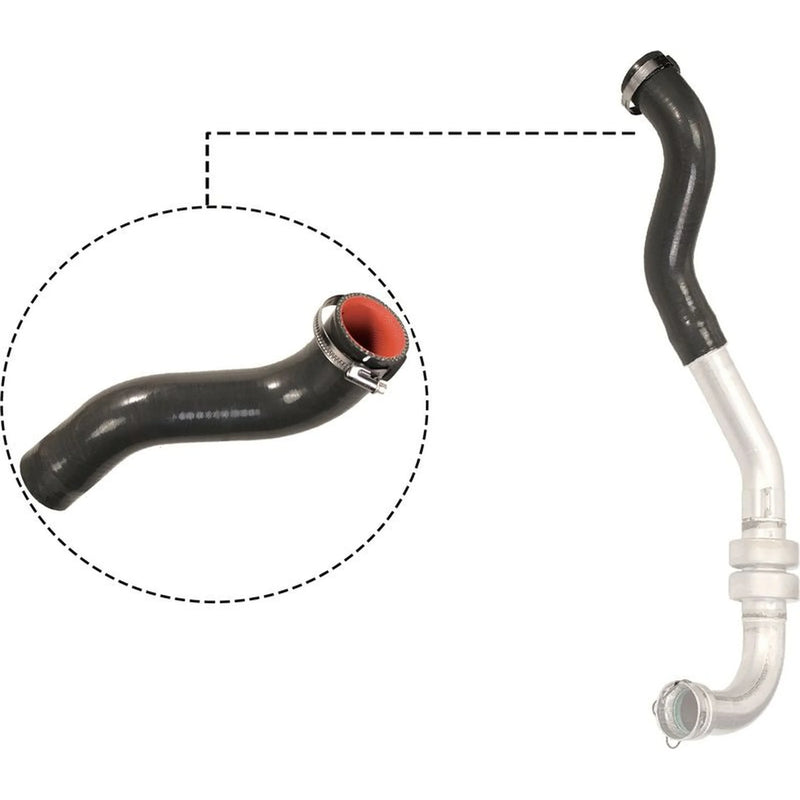 Gates Intercooler Turbo Charge Air Hose 330mm fits Renault Kangoo 2008 on 1.5