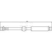 Apec Brake Hydraulic Hose Line Rear fits Land Rover Discovery III 2004-2009