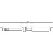 Apec Brake Hydraulic Hose Line inner HOS4150