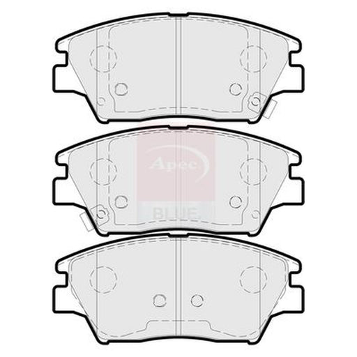 Apec Front Brake Pad Set fits Ssangyong Tivoli 2015 on 1.6