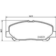 Mintex Front Brake Pad Set fits Toyota Alphard / Vellfire 2008-2015 2.4 3.5