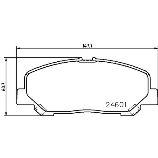 Mintex Front Brake Pad Set fits Toyota Alphard / Vellfire 2008-2015 2.4 3.5