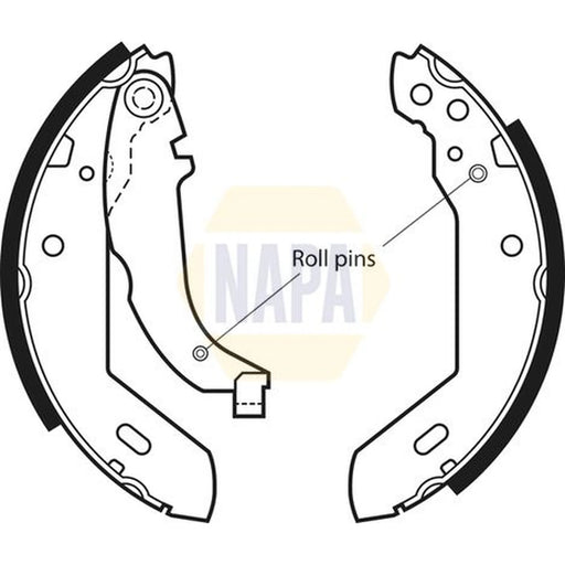 NAPA Brake Shoe Set Axle Kit NBS1009