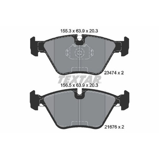 Textar Front Brake Pad Set 2347402