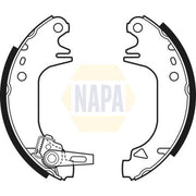 NAPA Brake Shoe Set Axle Kit fits Citroën Ax 1986-1998 1.4