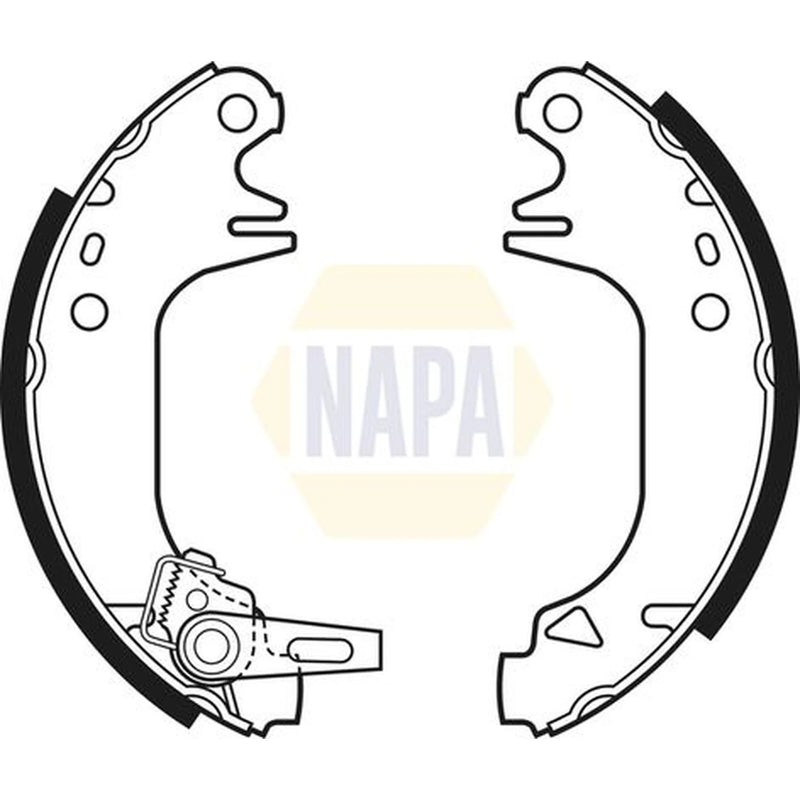NAPA Brake Shoe Set Axle Kit NBS1006