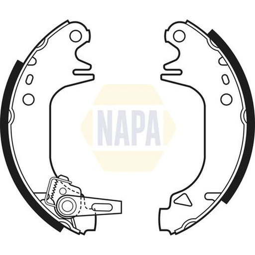 NAPA Brake Shoe Set Axle Kit NBS1006