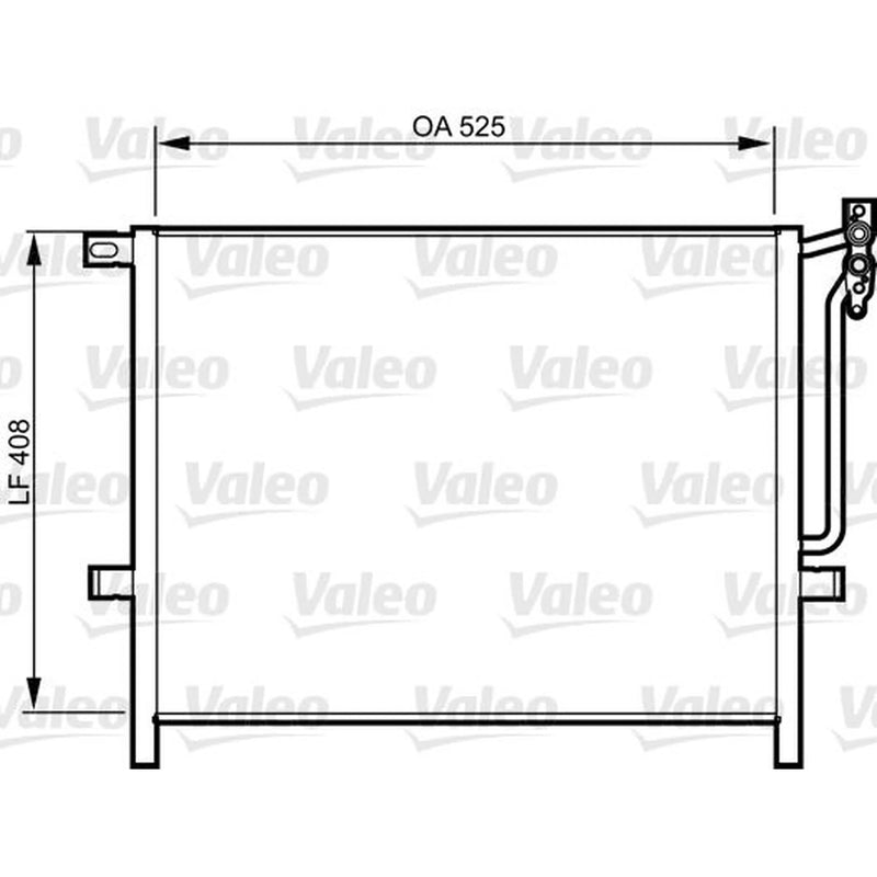 Valeo Air Conditioning Condenser 814287