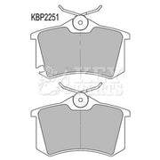 Key Parts 4 x Rear Brake Pad Set fits Audi A3 2003-2013 1.2 1.4 1.6 1.8 1.9 2.0