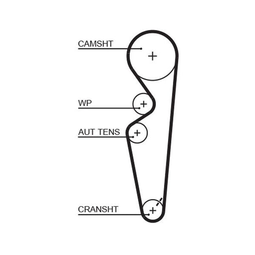 Gates Timing Belt Cambelt 134 Teeth fits Fiat Brava 1995-2001 1.4