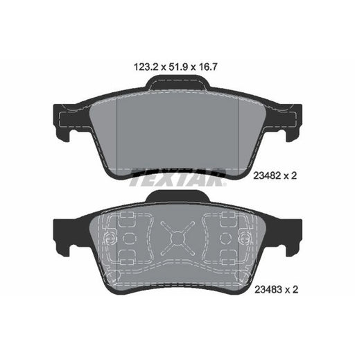 Textar Rear Brake Pad Set 2348202