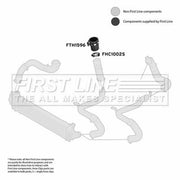 First Line Intercooler Turbo Charge Air Hose fits Ford C-Max II 2010-2019 2.0
