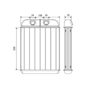 Valeo Heater Matrix Core Heat Exchanger 811687