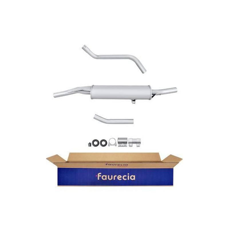 Hella End Silencer Rear fits VW Polo Classic 1985-1994 1.0 1.3